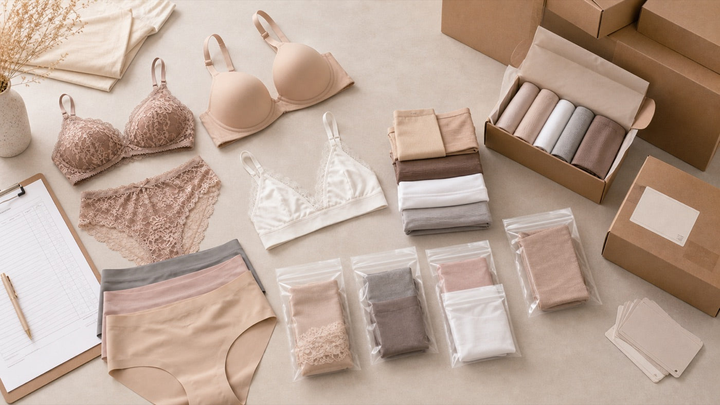 Wholesale underwear assortment and packing support