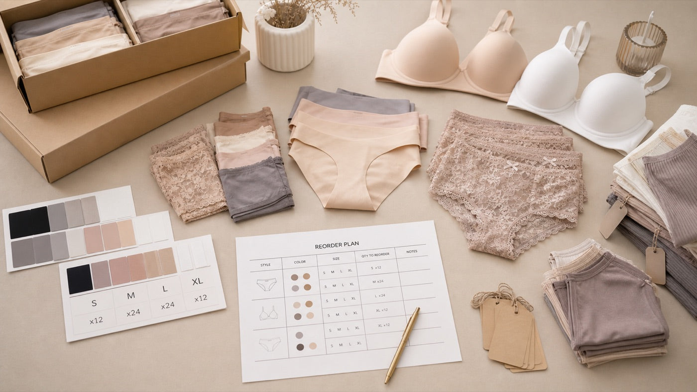 Wholesale underwear reorder planning and stock follow up
